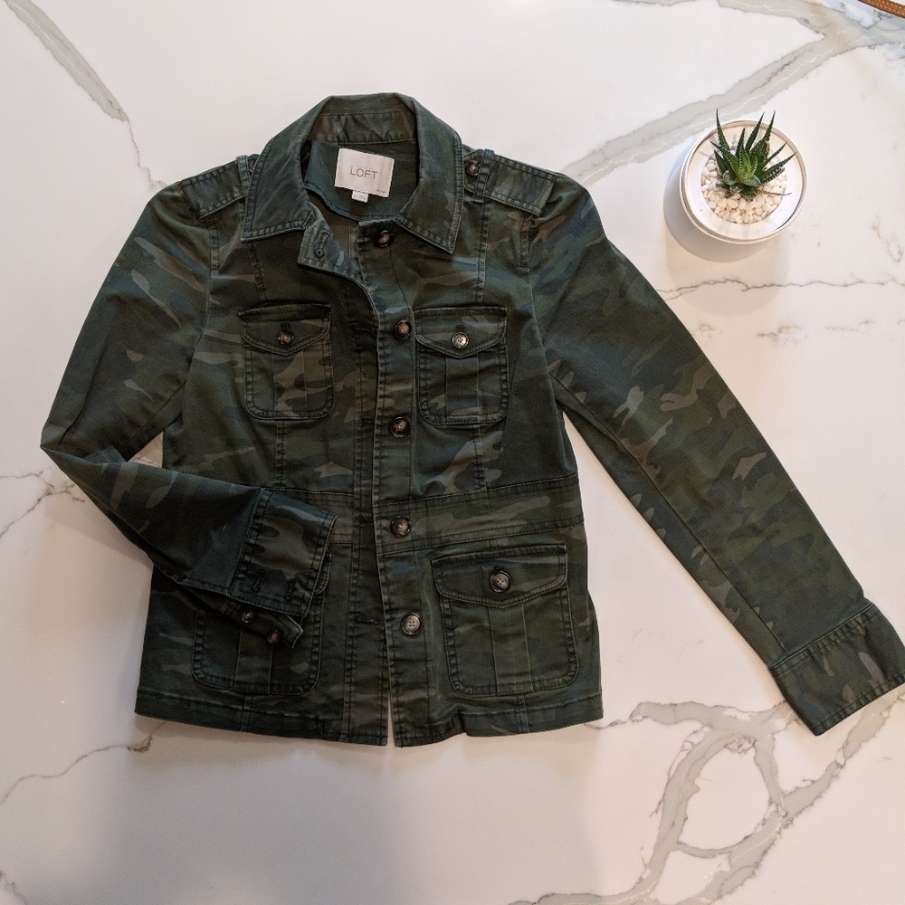 Ann Taylor Loft Camo Jacket